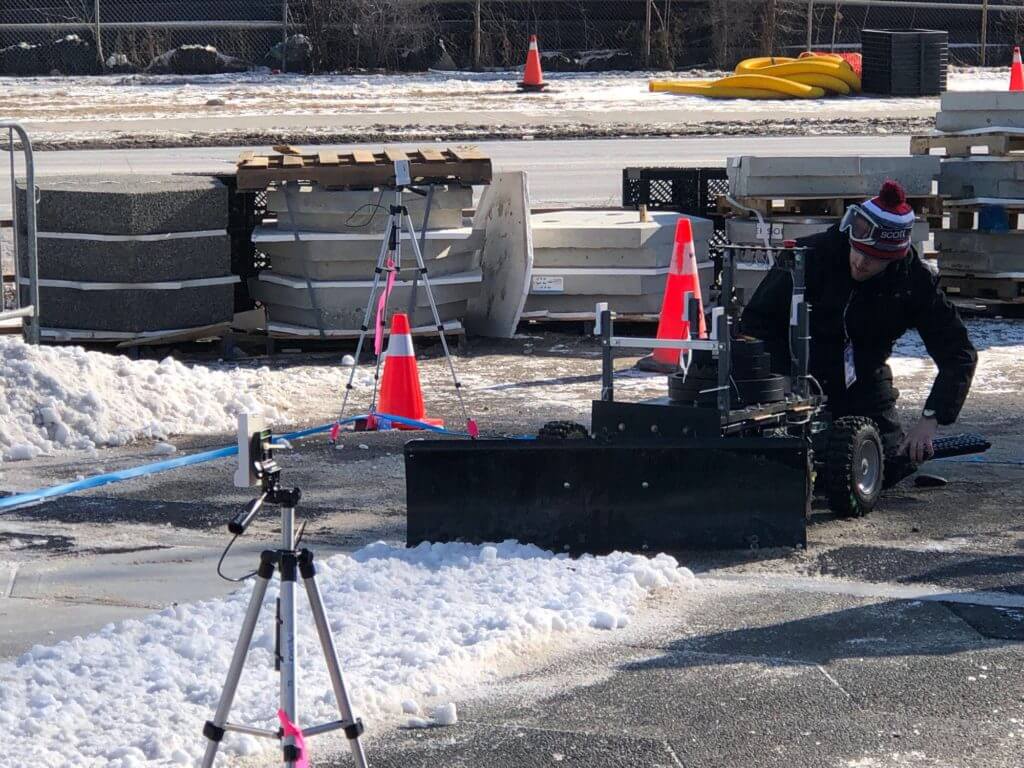 The autonomous snowplow competition at Google Sidewalk Labs Eden Lawn