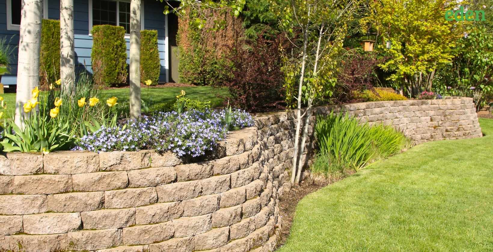 Landscaping Block Ideas for your Yard | Eden Lawn Care and Snow Removal